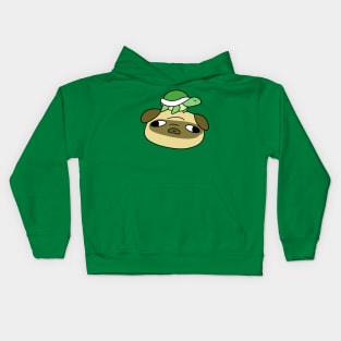 Pug Face and Little Turtle Kids Hoodie